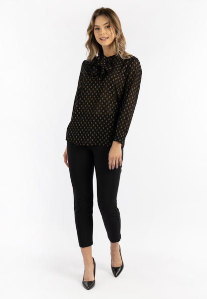 DreiMaster Klassik Women's Tie Neck Blouse - Schmuddelwedda Shop