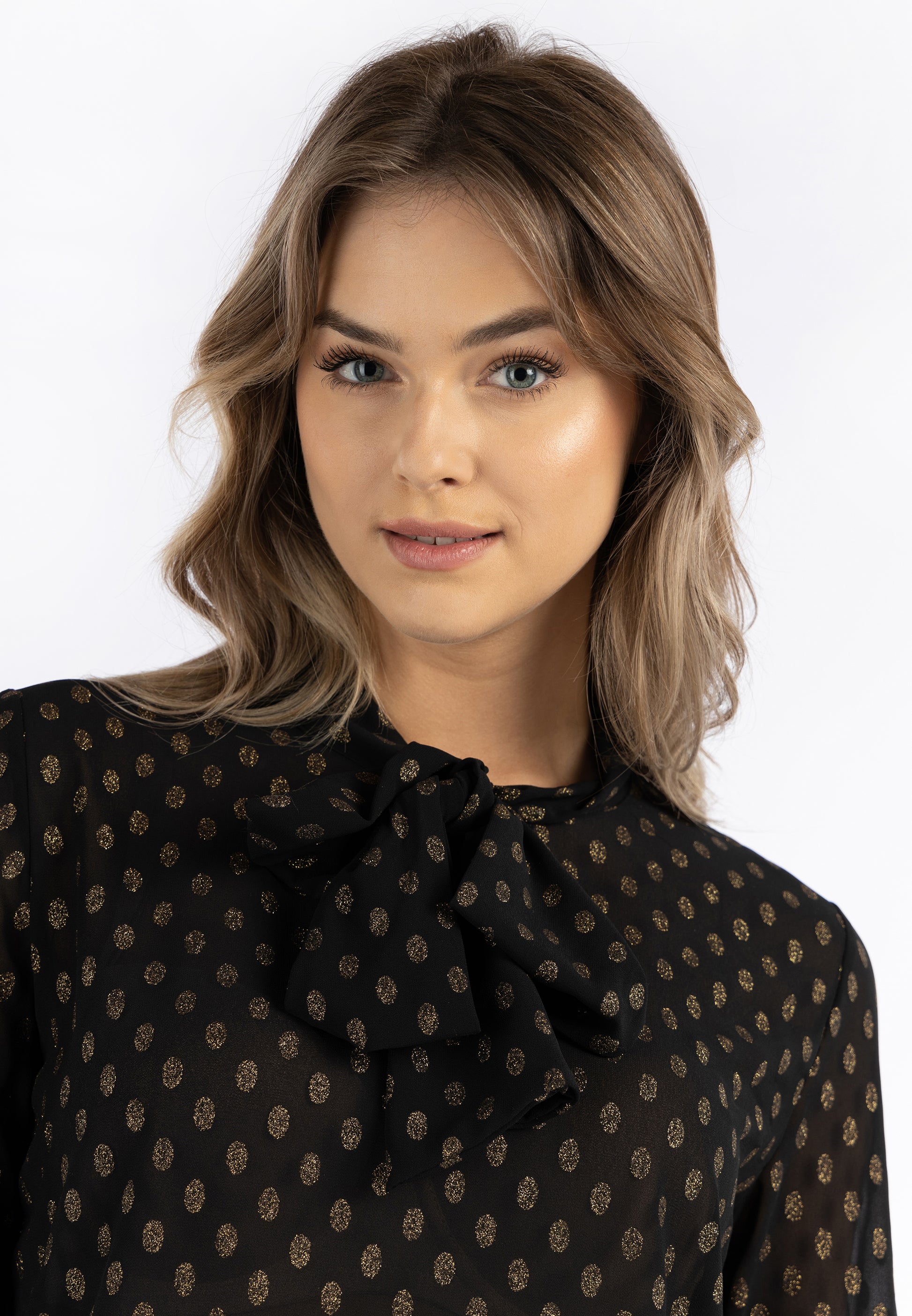 DreiMaster Klassik Women's Tie Neck Blouse - Schmuddelwedda Shop