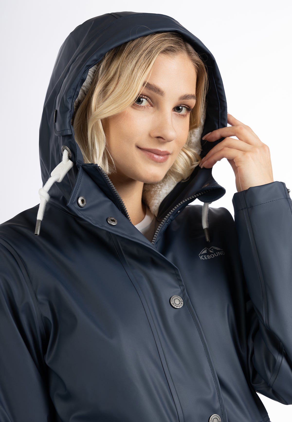 ICEBOUND Women's raincoat with teddy lining