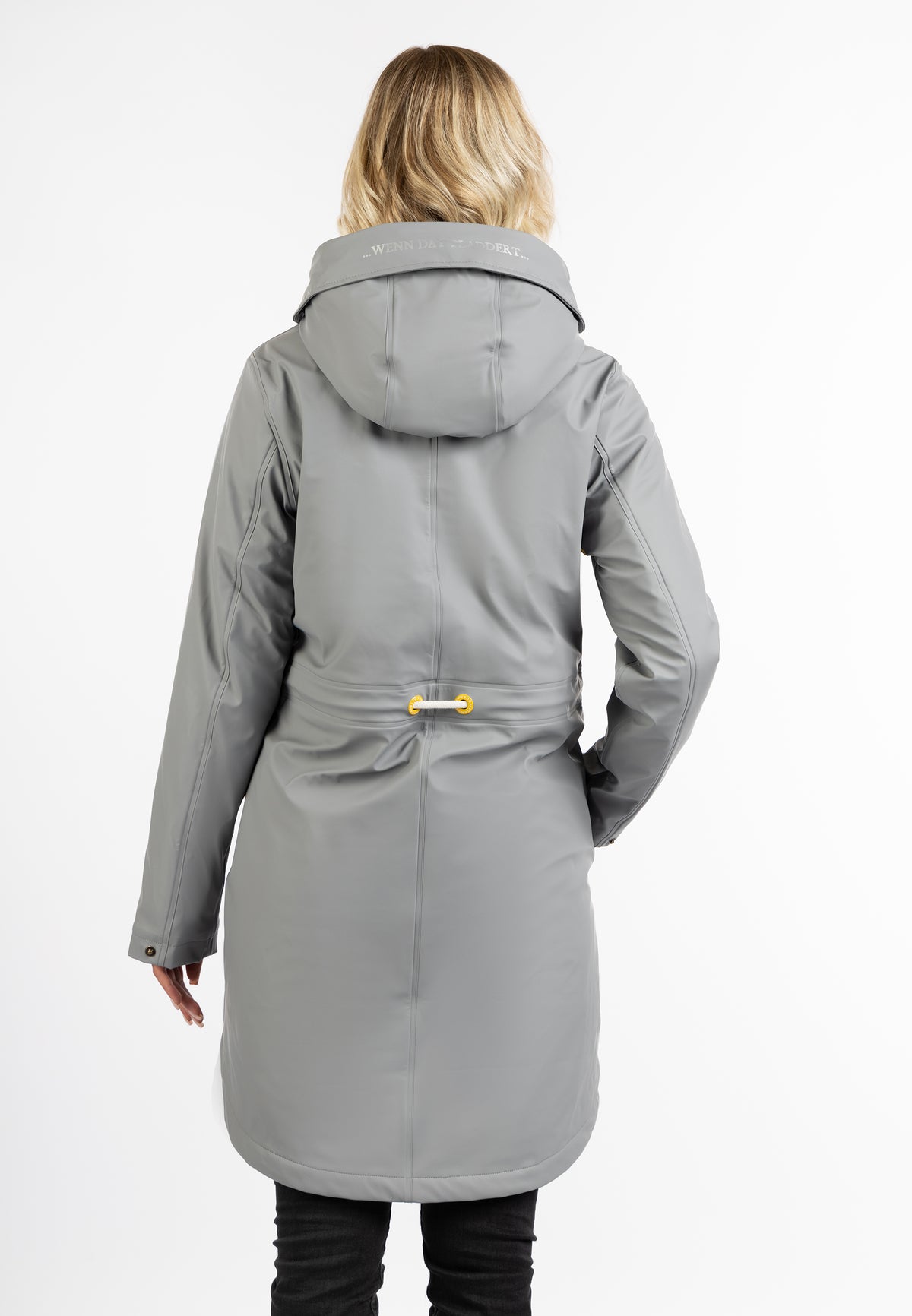 Schmuddelwedda Damen-Regenmantel mit Teddyfutter