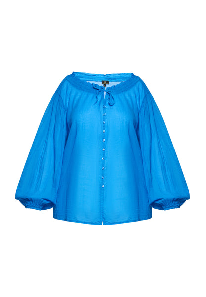 DreiMaster Klassik Damen Baumwollbluse