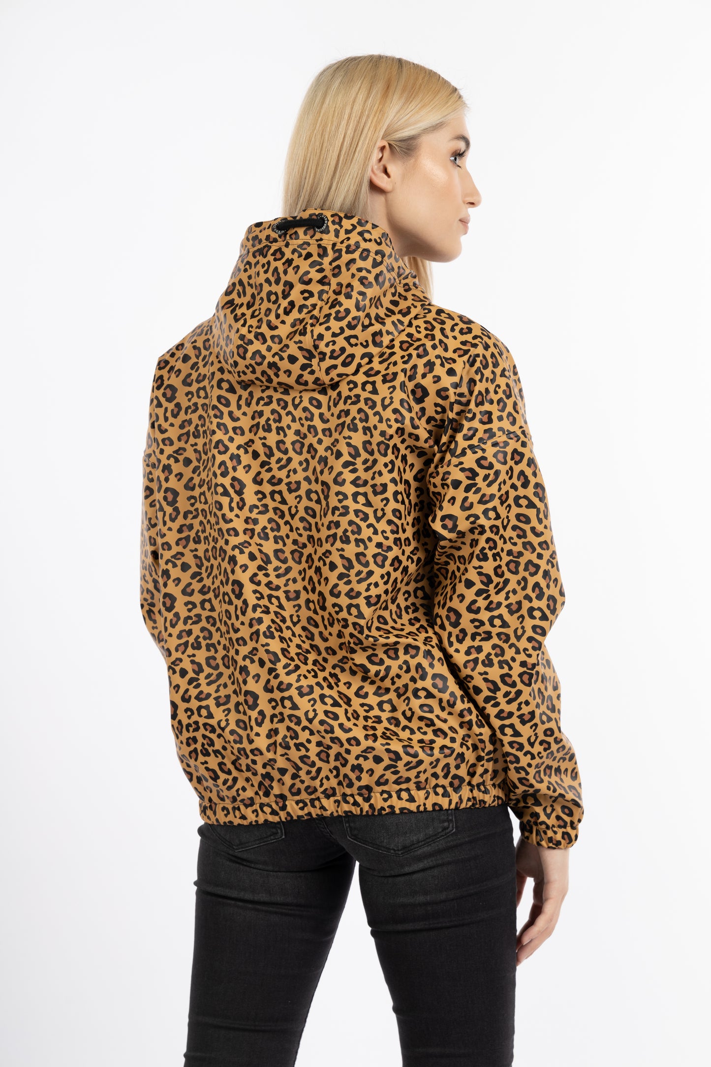 Schmuddelwedda Women's Rain Jacket With Leopard Print Schmuddelwedda