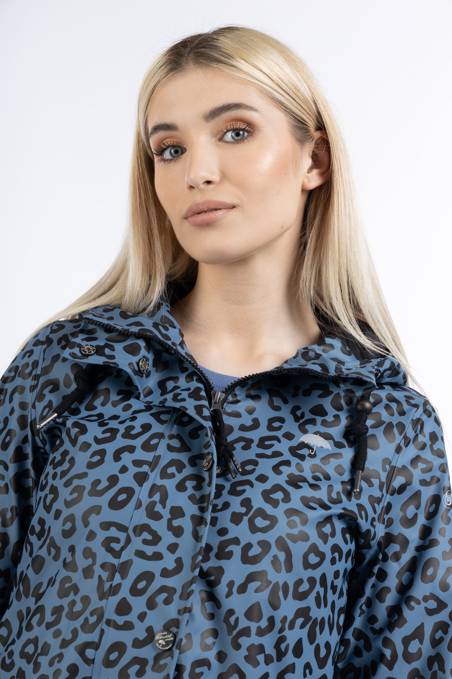 Schmuddelwedda Women's Rain Jacket With Leopard Print Schmuddelwedda
