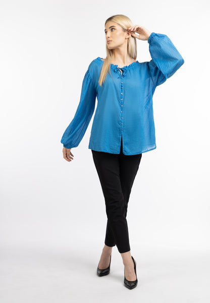 DreiMaster Klassik Damen Baumwollbluse