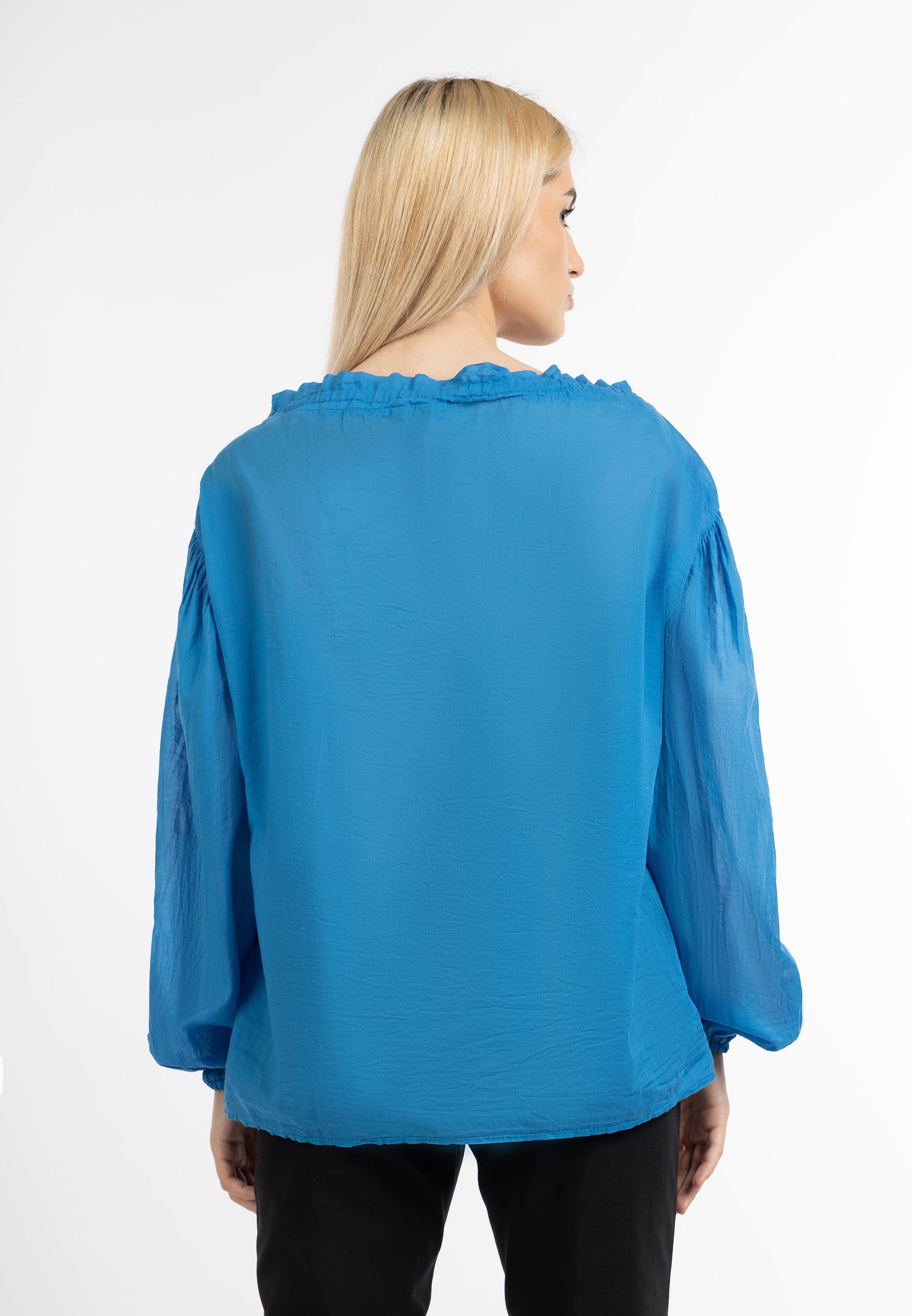 DreiMaster Klassik Damen Baumwollbluse