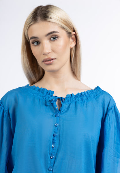 DreiMaster Klassik Damen Baumwollbluse