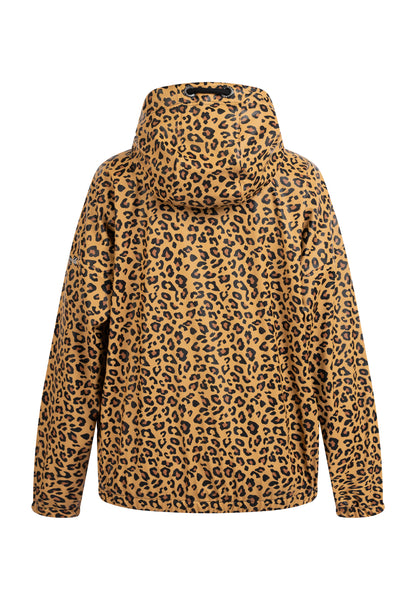 Schmuddelwedda Women's Rain Jacket With Leopard Print Schmuddelwedda