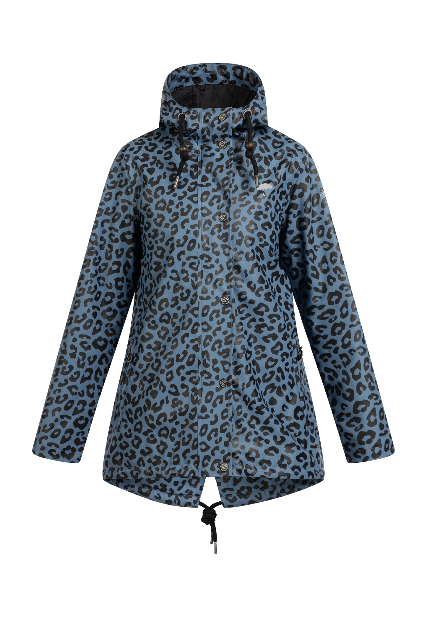 Schmuddelwedda Women's Rain Jacket With Leopard Print Schmuddelwedda
