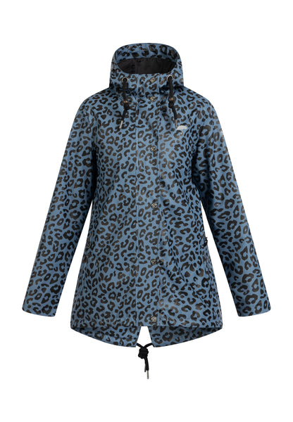 Schmuddelwedda Women's Rain Jacket With Leopard Print Schmuddelwedda