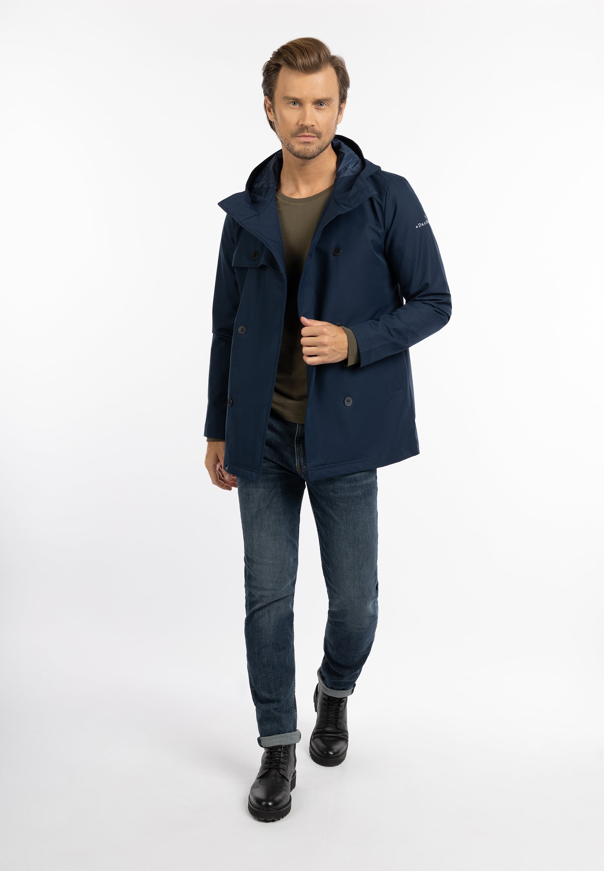 DreiMaster Klassik Men's Rain Jacket Recycled Material - Schmuddelwedda Shop
