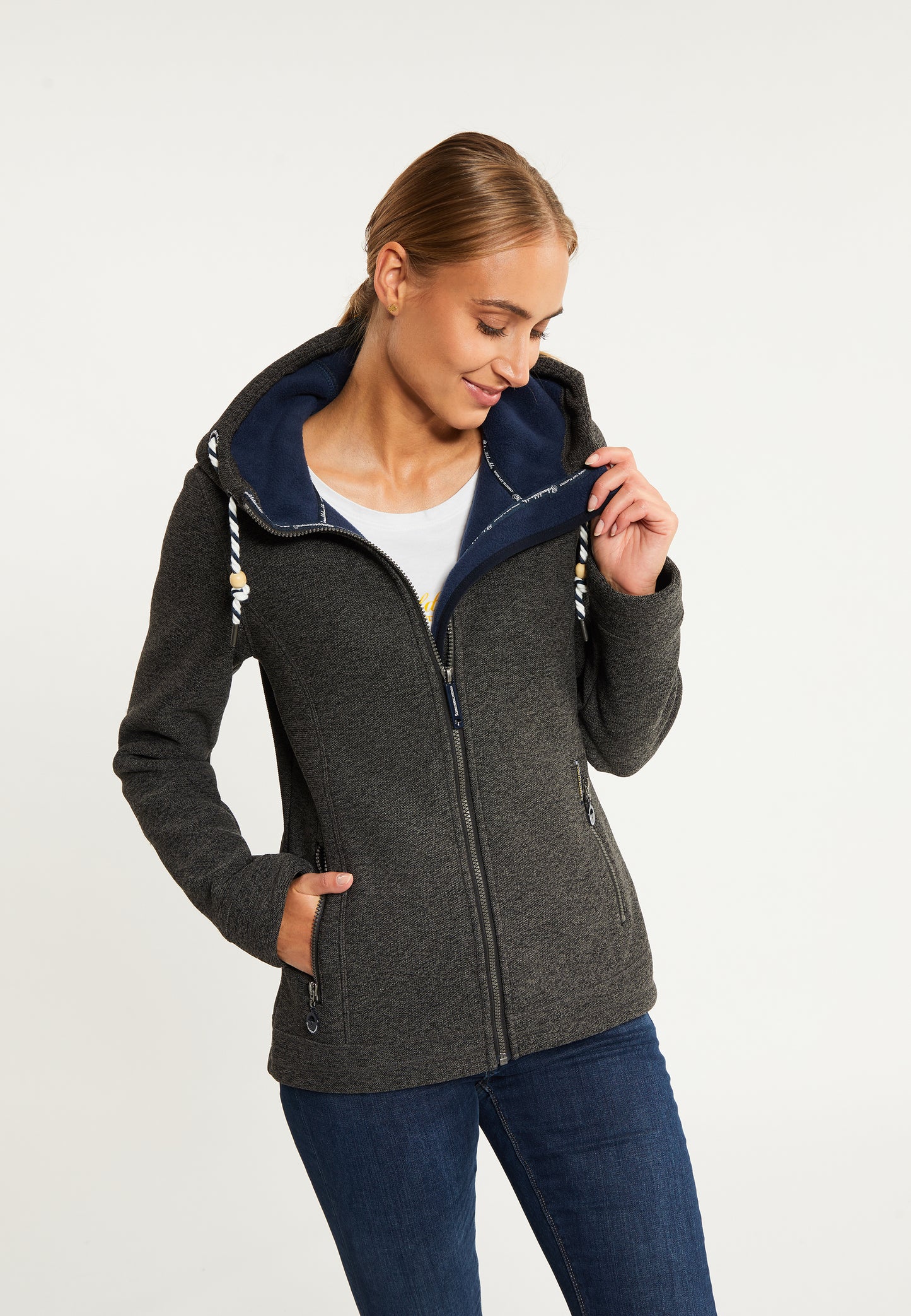 Schmuddelwedda Women's Knitted Fleece Jacket Schmuddelwedda