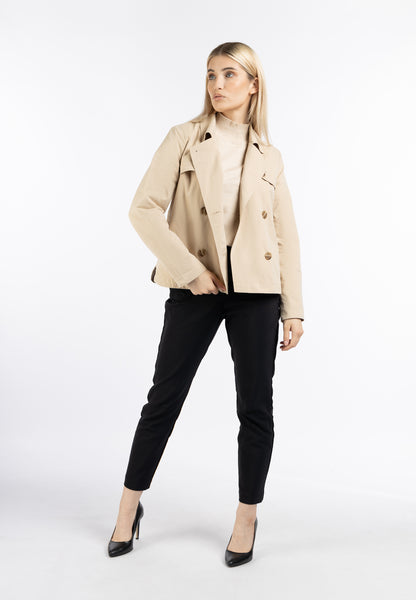 DreiMaster Klassik Women's Short Trench Jacket - Schmuddelwedda Shop