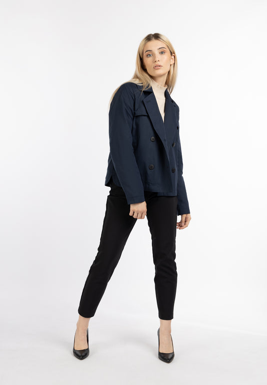 DreiMaster Klassik Women's Short Trench Jacket - Schmuddelwedda Shop