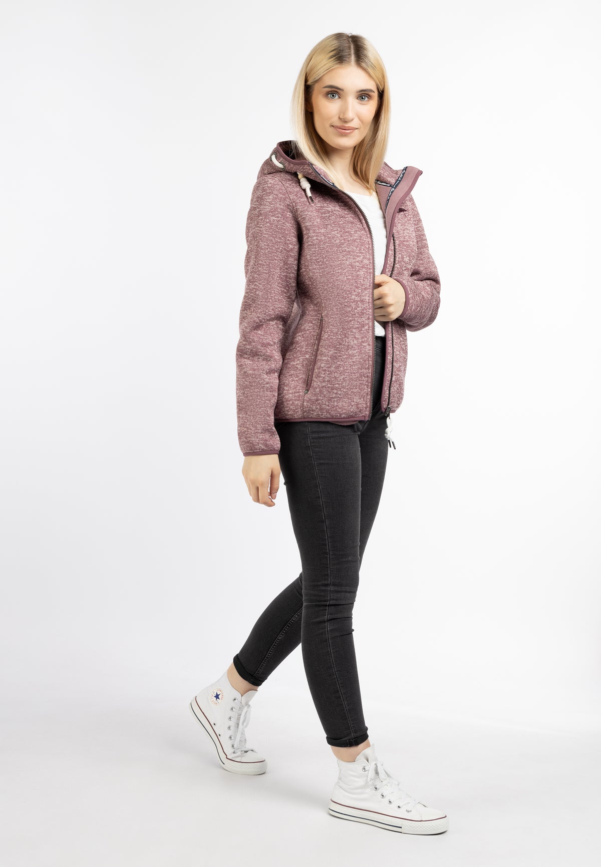 Schmuddelwedda Damen-Strickfleecejacke