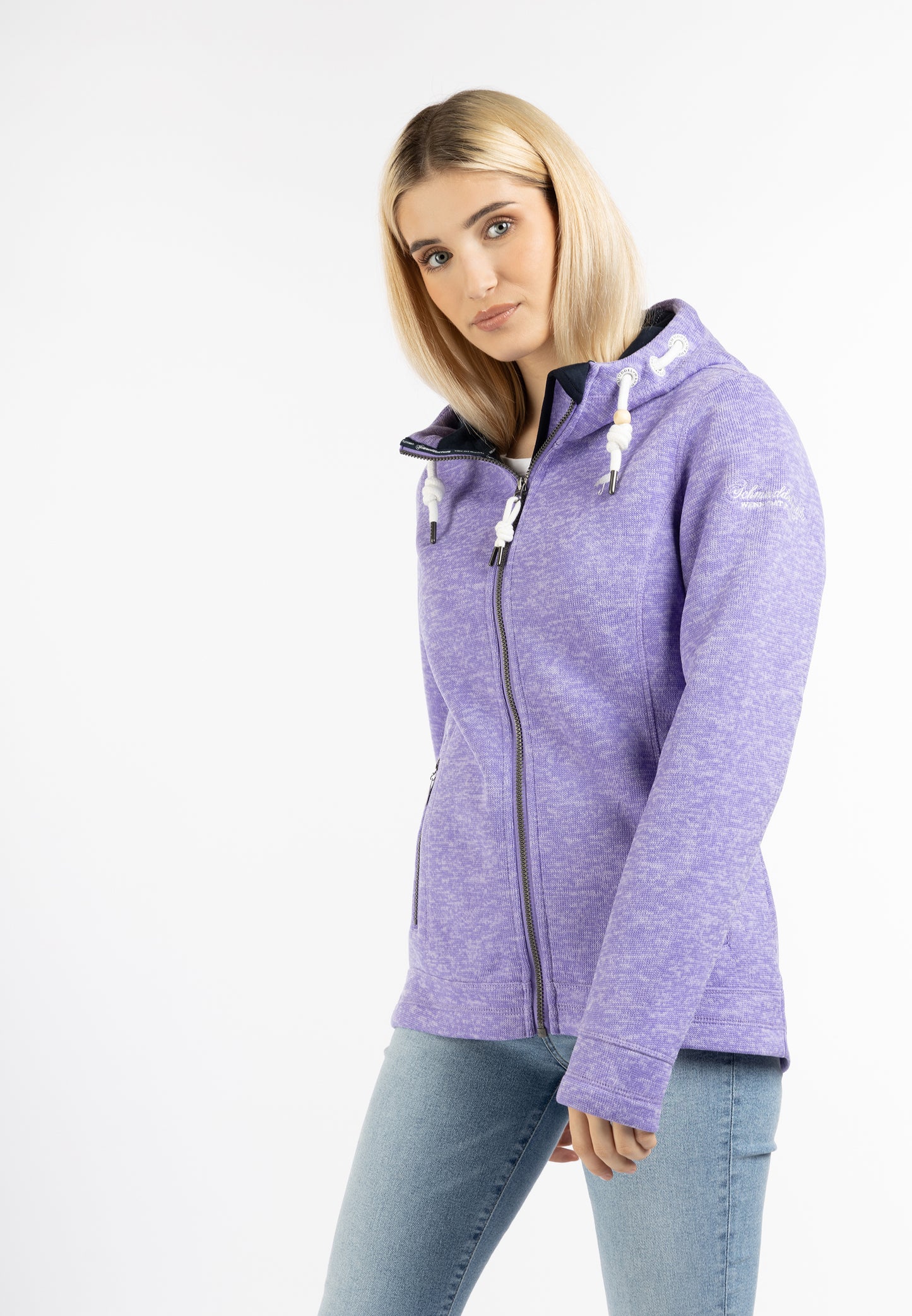 Schmuddelwedda damska dzianinowa kurtka polarowa