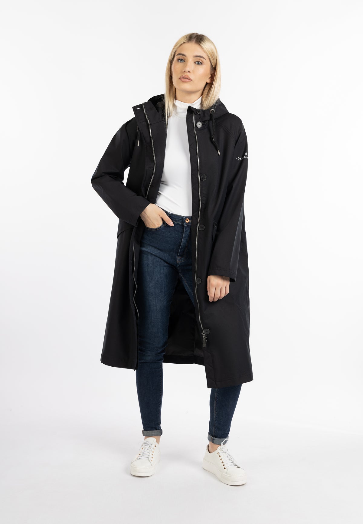 DreiMaster Klassik Damen Regenmantel Recyceltes Material