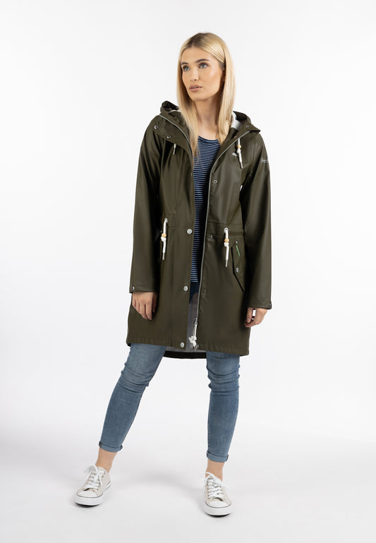 Schmuddelwedda Damen-Regenmantel aus recyceltem Material