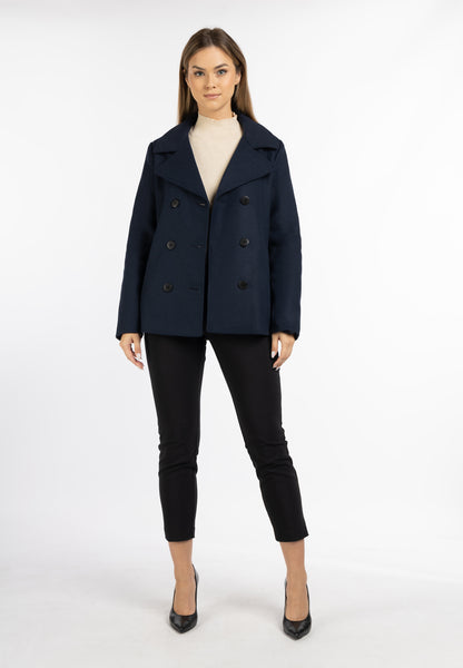 DreiMaster Klassik Women's Transitional Pea Coat Made Of A Wool Blend - Schmuddelwedda Shop