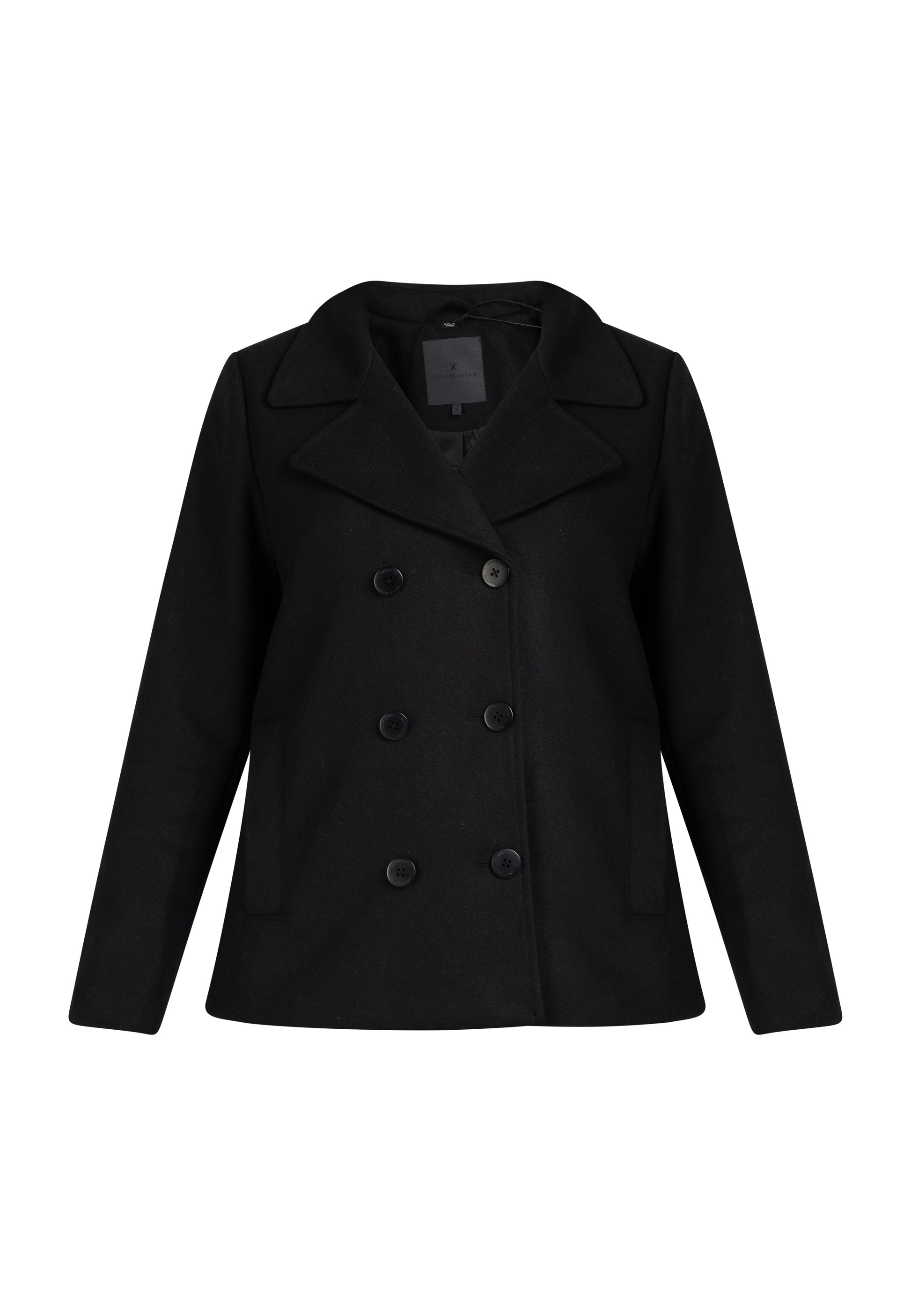 DreiMaster Klassik Women's Transitional Pea Coat Made Of A Wool Blend - Schmuddelwedda Shop
