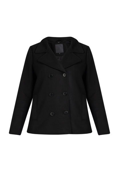 DreiMaster Klassik Women's Transitional Pea Coat Made Of A Wool Blend - Schmuddelwedda Shop