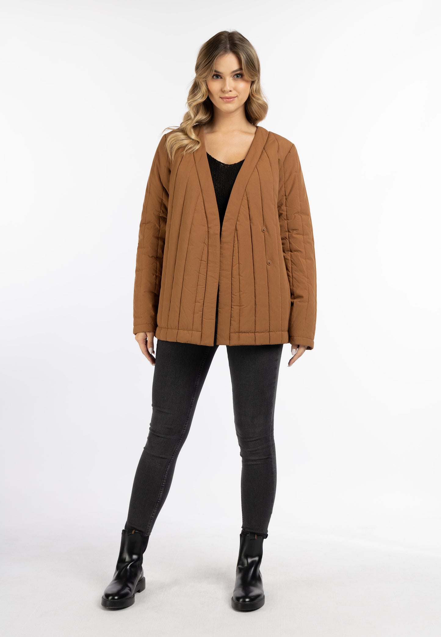 DreiMaster Vintage Damen Baumwolljacke mit leichter Polsterung