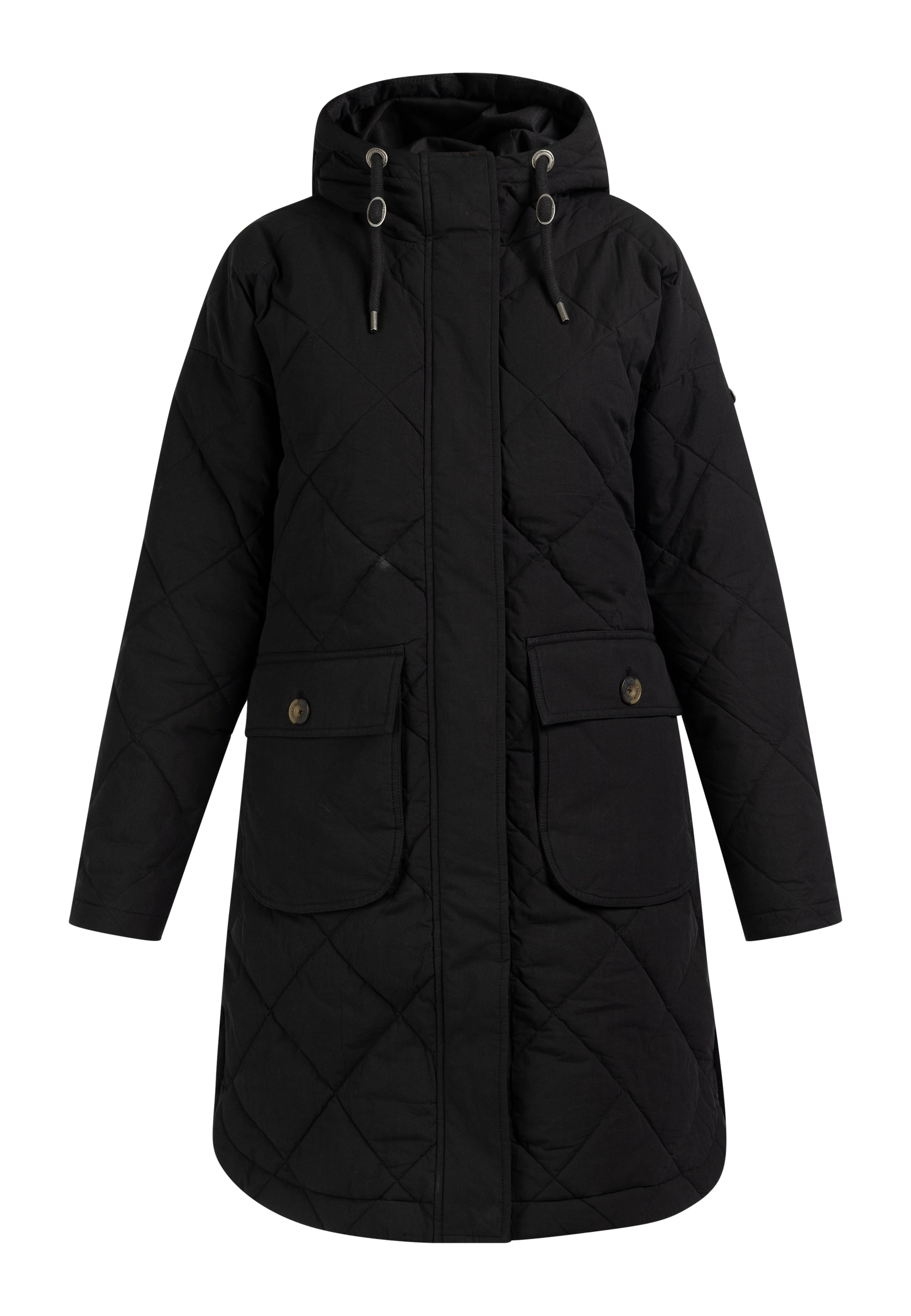 DreiMaster Vintage Damen Baumwollmantel mit leichter Polsterung