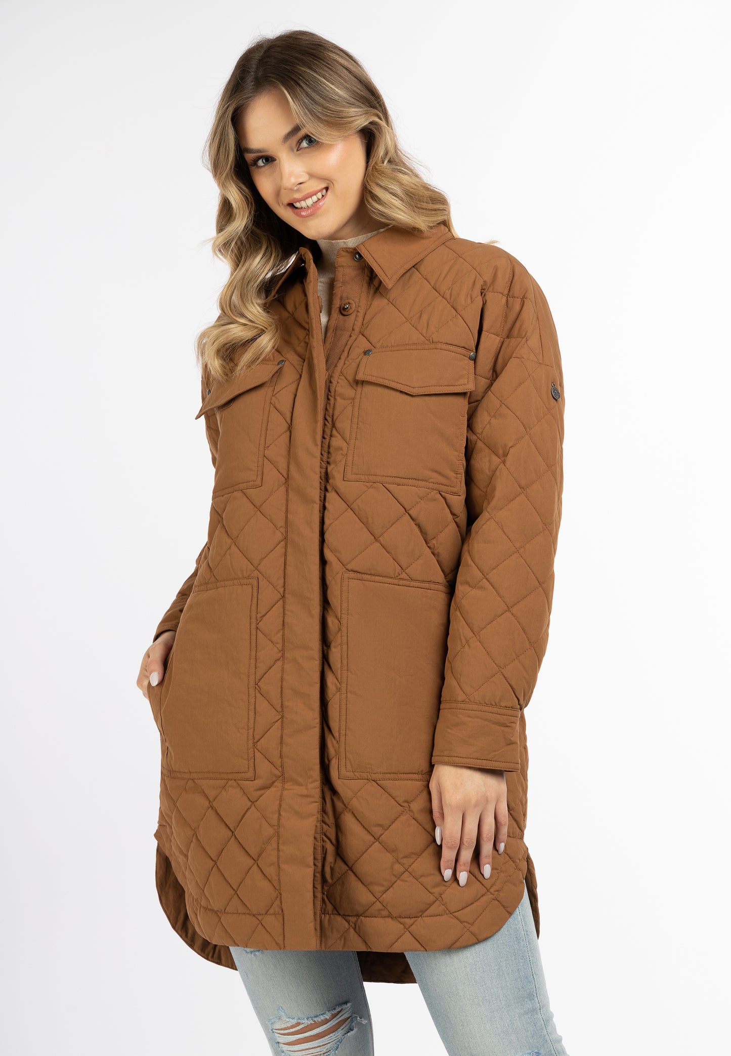 DreiMaster Vintage Damen Baumwolljacke mit leichter Polsterung