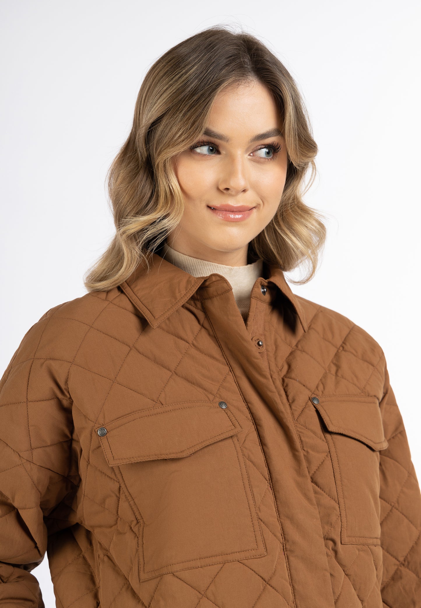 DreiMaster Vintage Damen Baumwolljacke mit leichter Polsterung