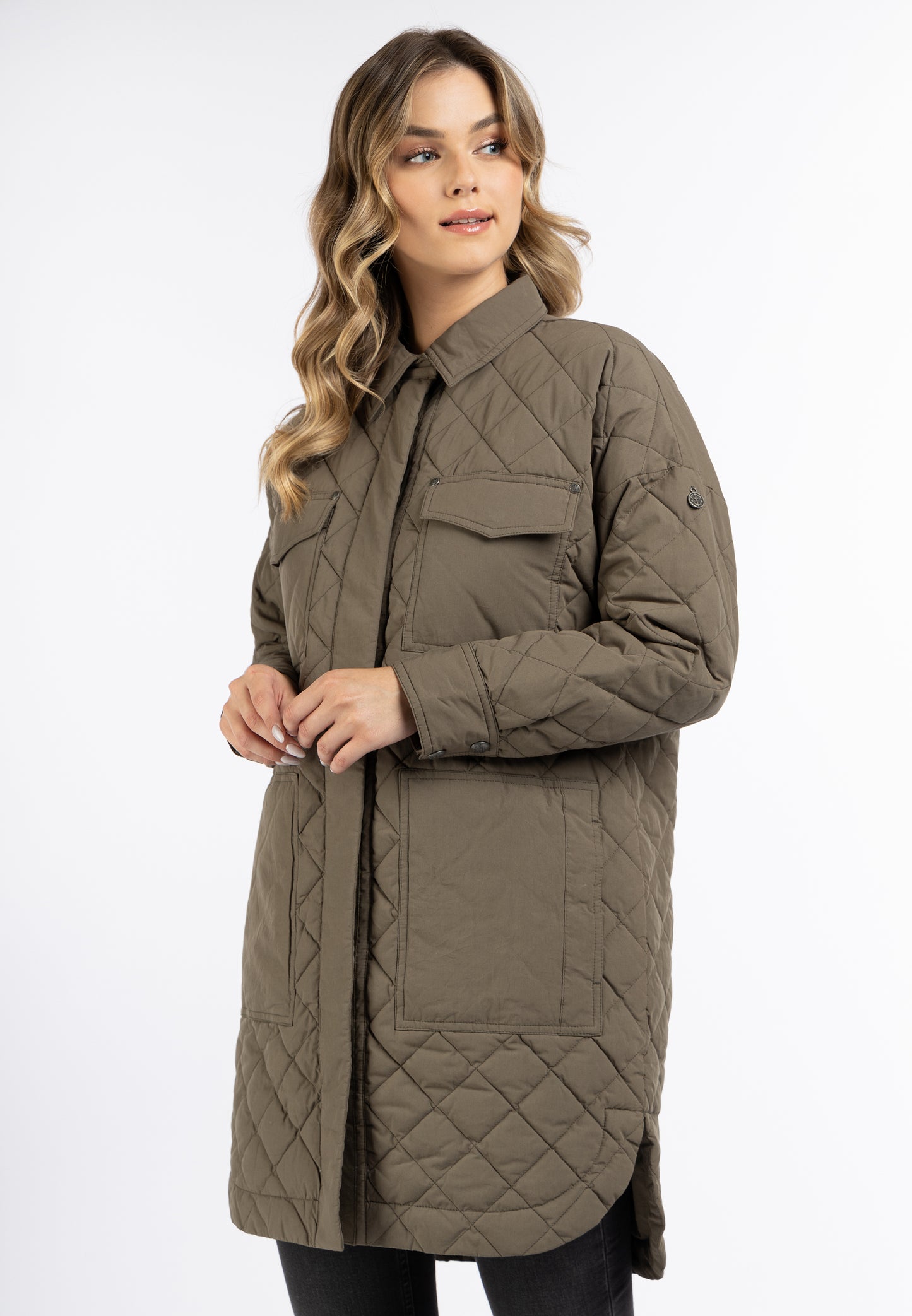 DreiMaster Vintage Damen Baumwolljacke mit leichter Polsterung