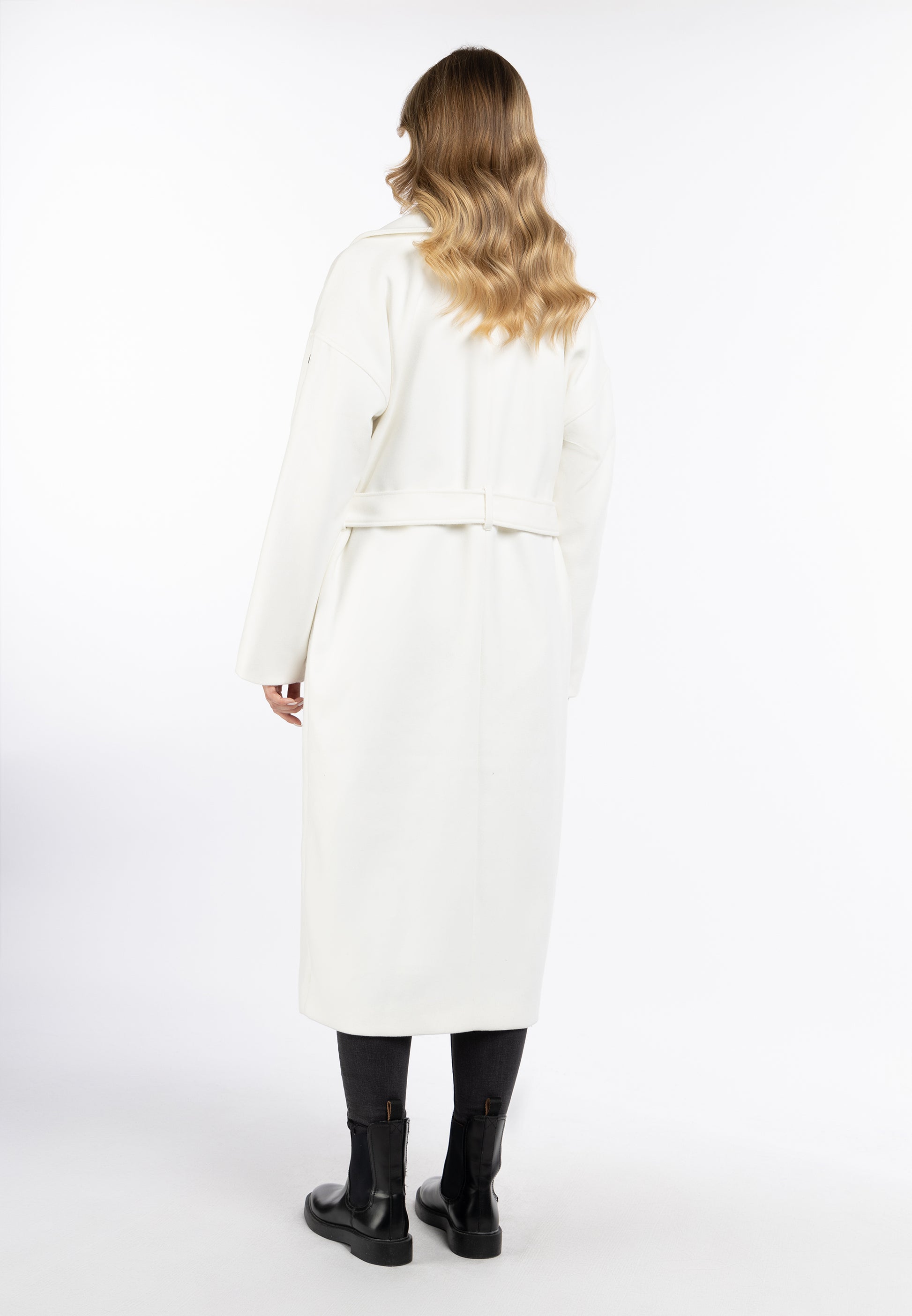 DreiMaster Vintage płaszcz przejściowy damski wykonany z mieszanki wełny