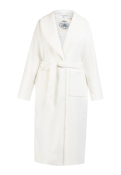 DreiMaster Vintage płaszcz przejściowy damski wykonany z mieszanki wełny