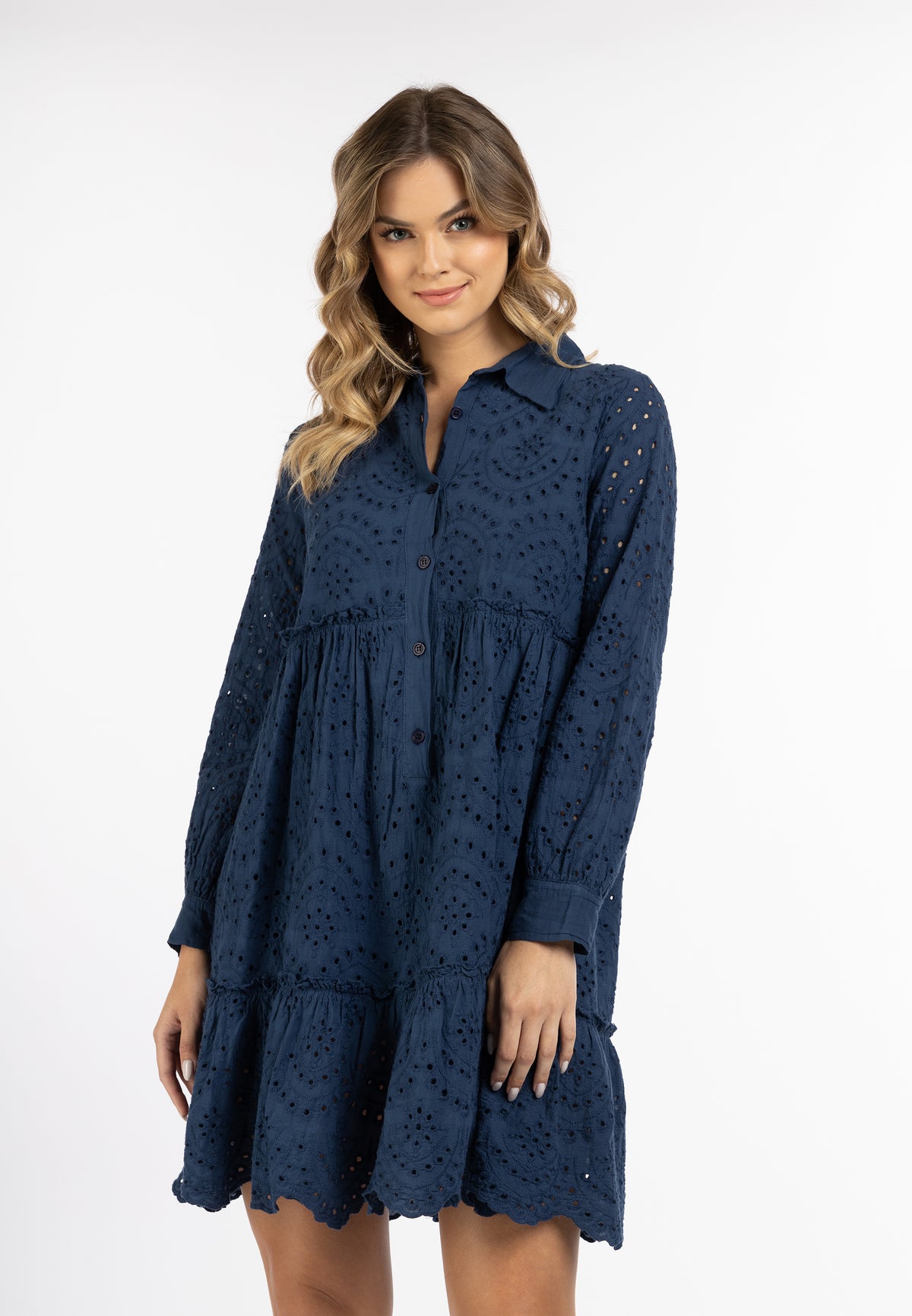 DreiMaster Vintage Damen-Blusenkleid