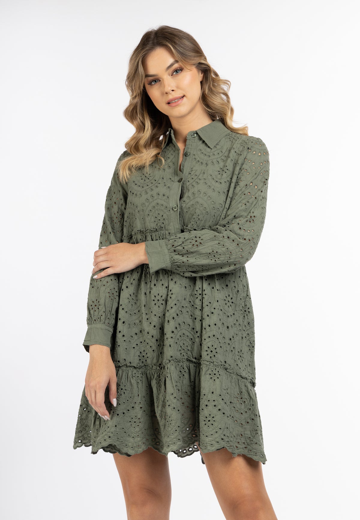 DreiMaster Vintage Damen-Blusenkleid