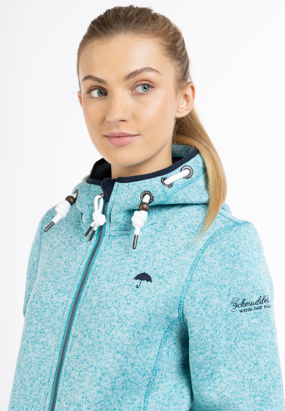 Schmuddelwedda Damen-Strickfleecejacke