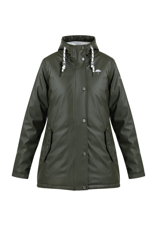 Wattierte Regenjacke