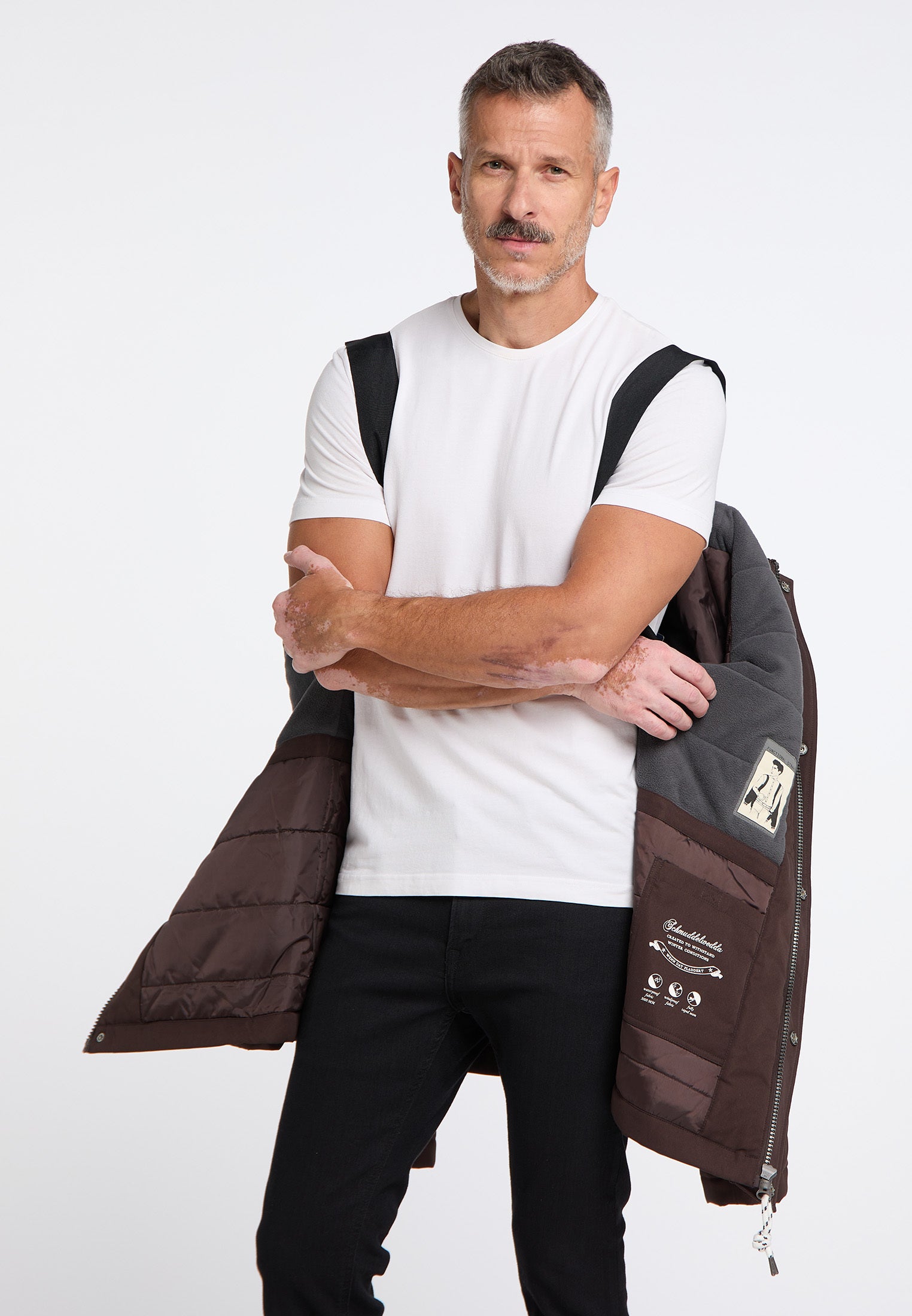 Schmuddelwedda Herren gepolsterte Winterjacke