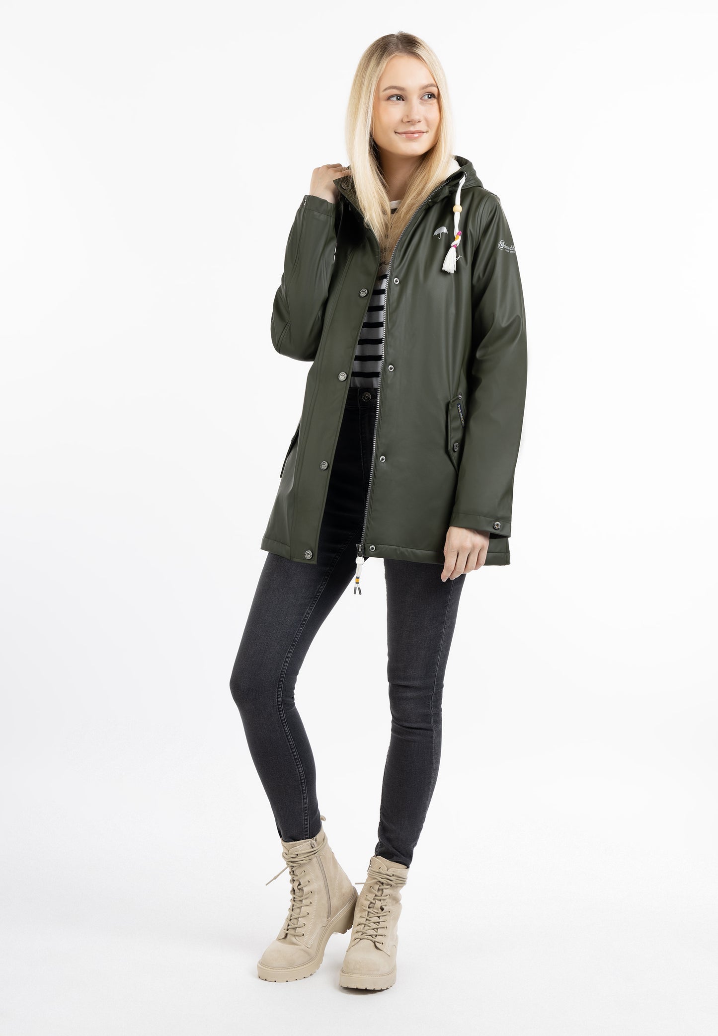 Schmuddelwedda Women's Rain Jacket With Faux Fur Lining - Schmuddelwedda Shop