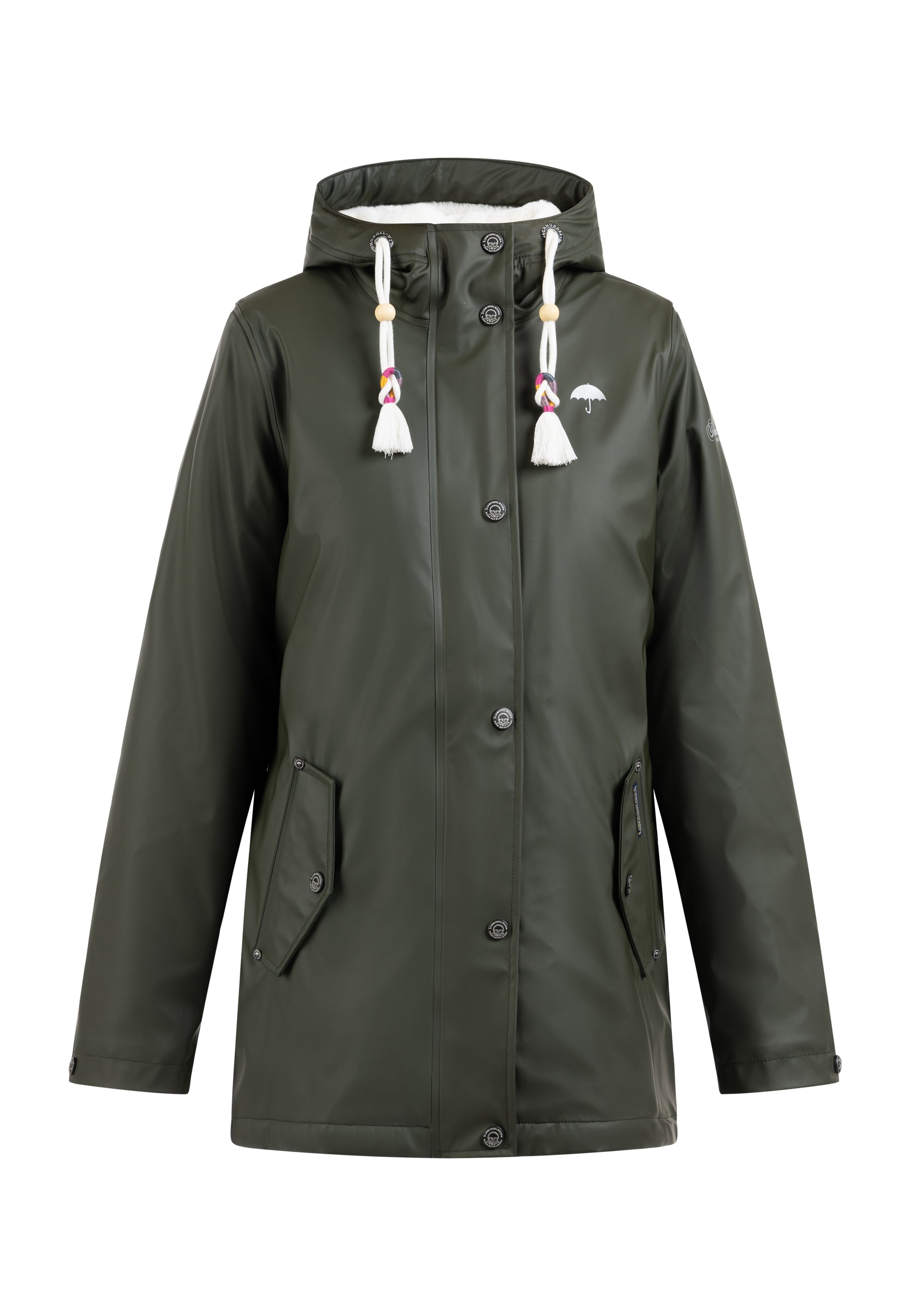 Schmuddelwedda Women's Rain Jacket With Faux Fur Lining - Schmuddelwedda Shop