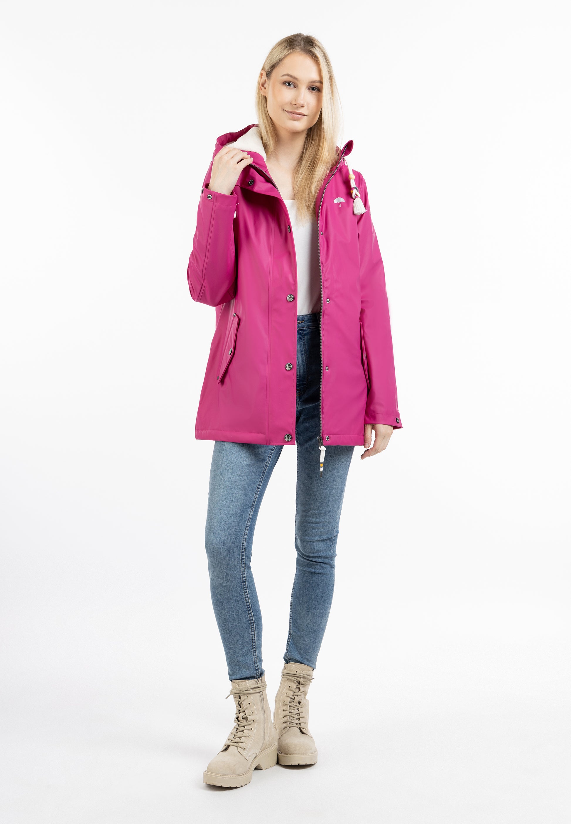 Schmuddelwedda Women's Rain Jacket With Faux Fur Lining - Schmuddelwedda Shop