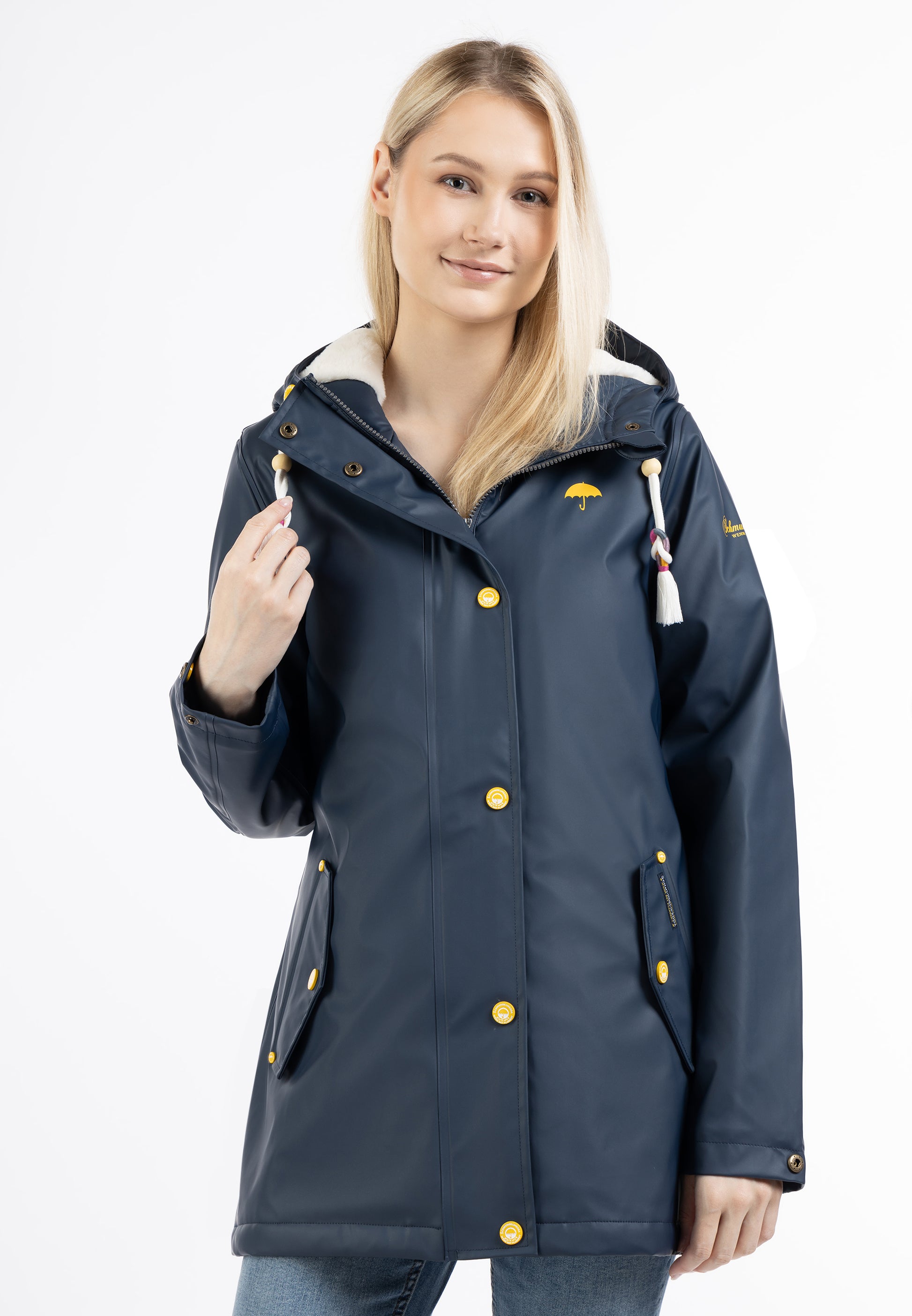 Schmuddelwedda Women's Rain Jacket With Faux Fur Lining - Schmuddelwedda Shop