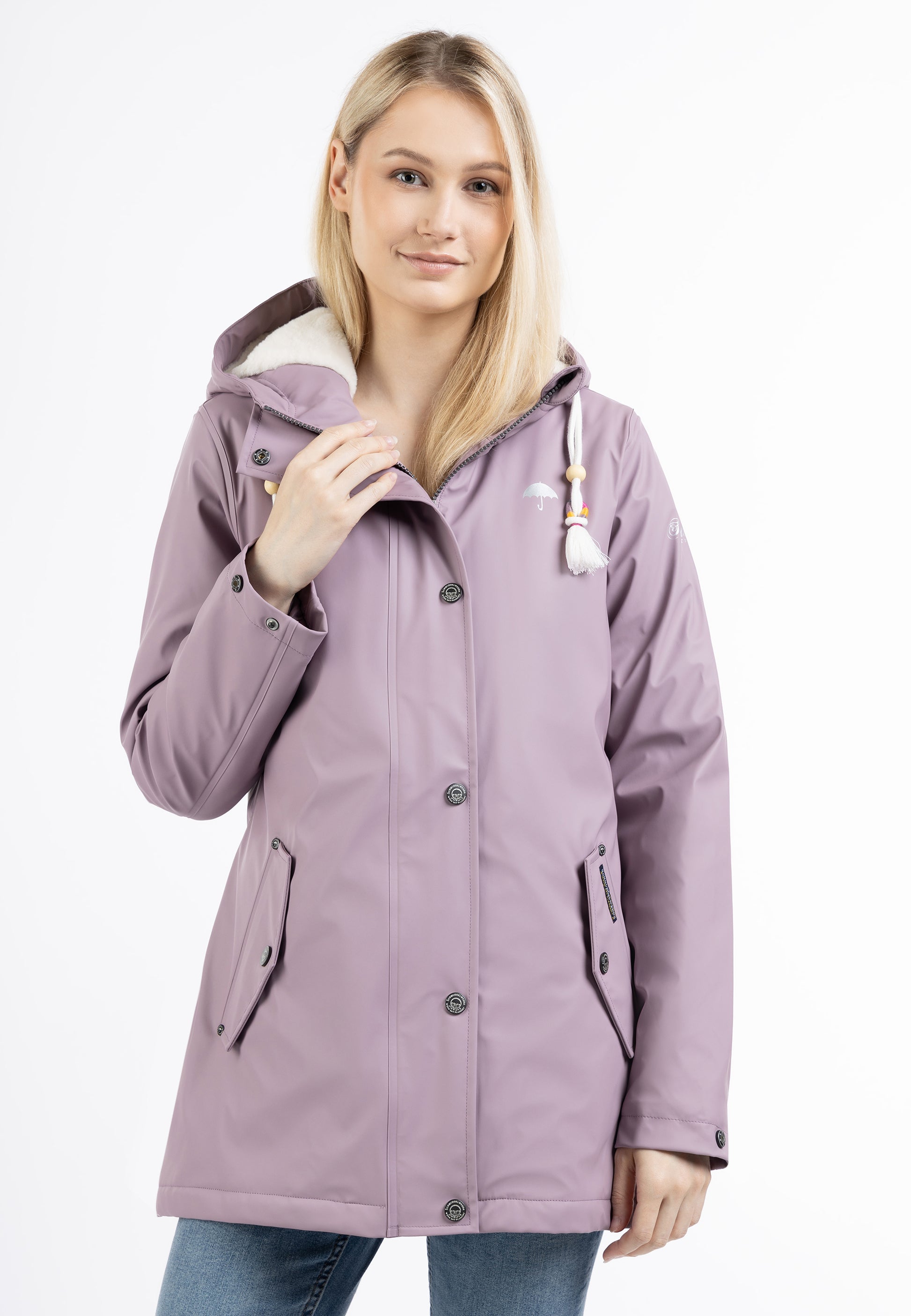 Schmuddelwedda Women's Rain Jacket With Faux Fur Lining - Schmuddelwedda Shop
