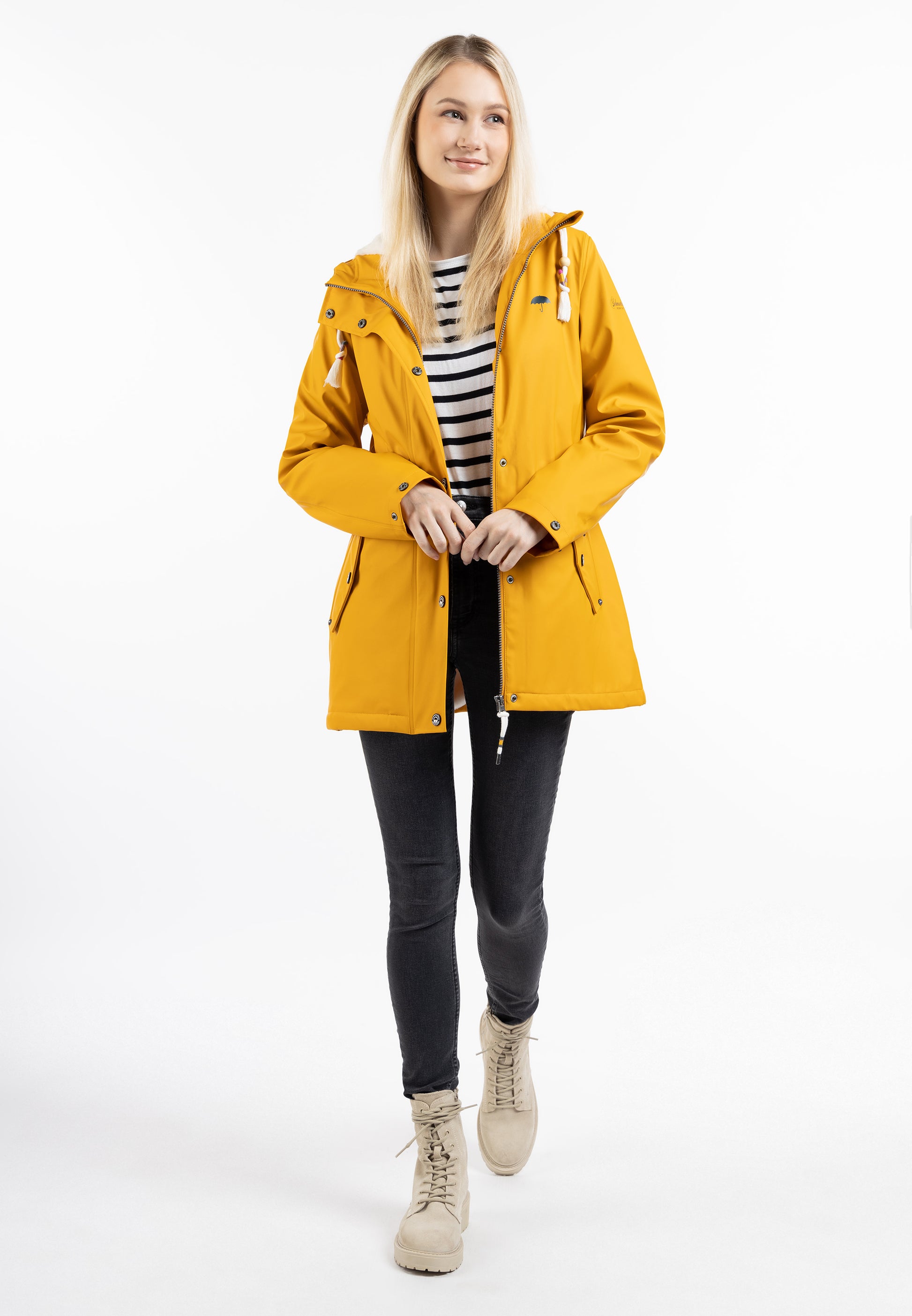 Schmuddelwedda Women's Rain Jacket With Faux Fur Lining Schmuddelwedda