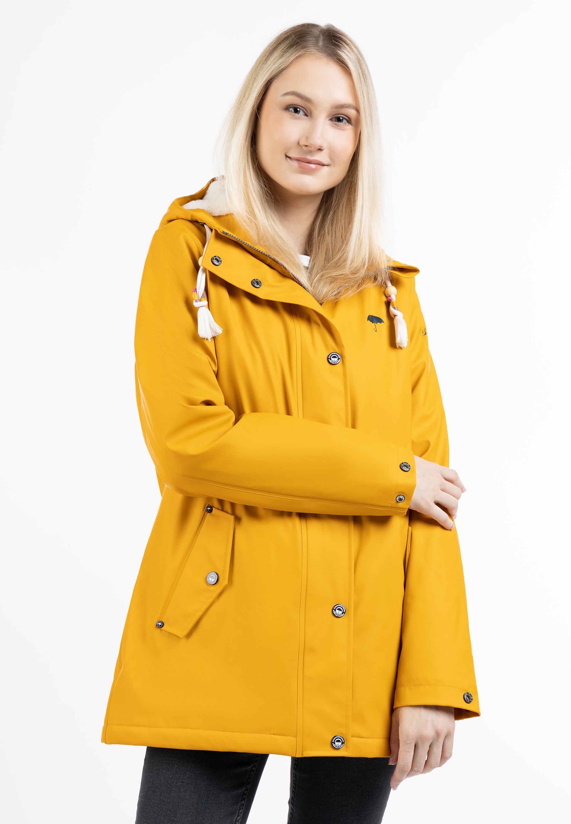 Schmuddelwedda Women's Rain Jacket With Faux Fur Lining Schmuddelwedda