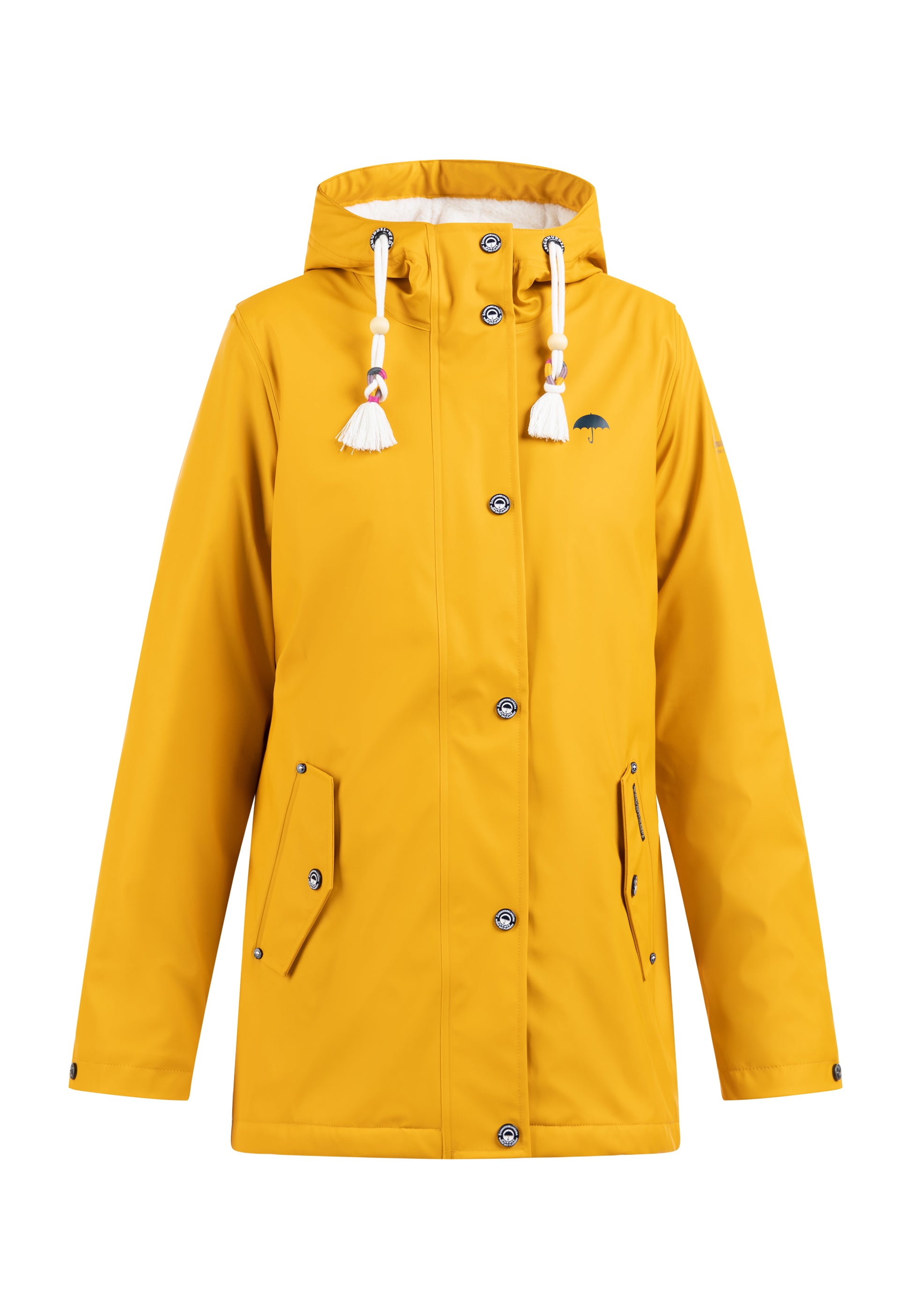 Schmuddelwedda Women's Rain Jacket With Faux Fur Lining Schmuddelwedda