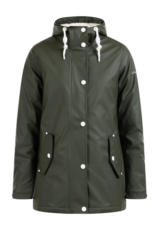 Regenjacke mit Webpelzfutter