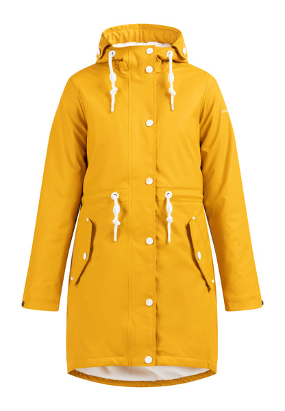 DreiMaster Maritim Women's raincoat with faux fur lining