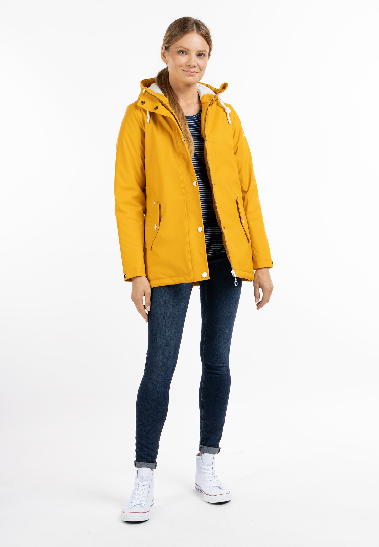 Regenjacke mit Wattierung