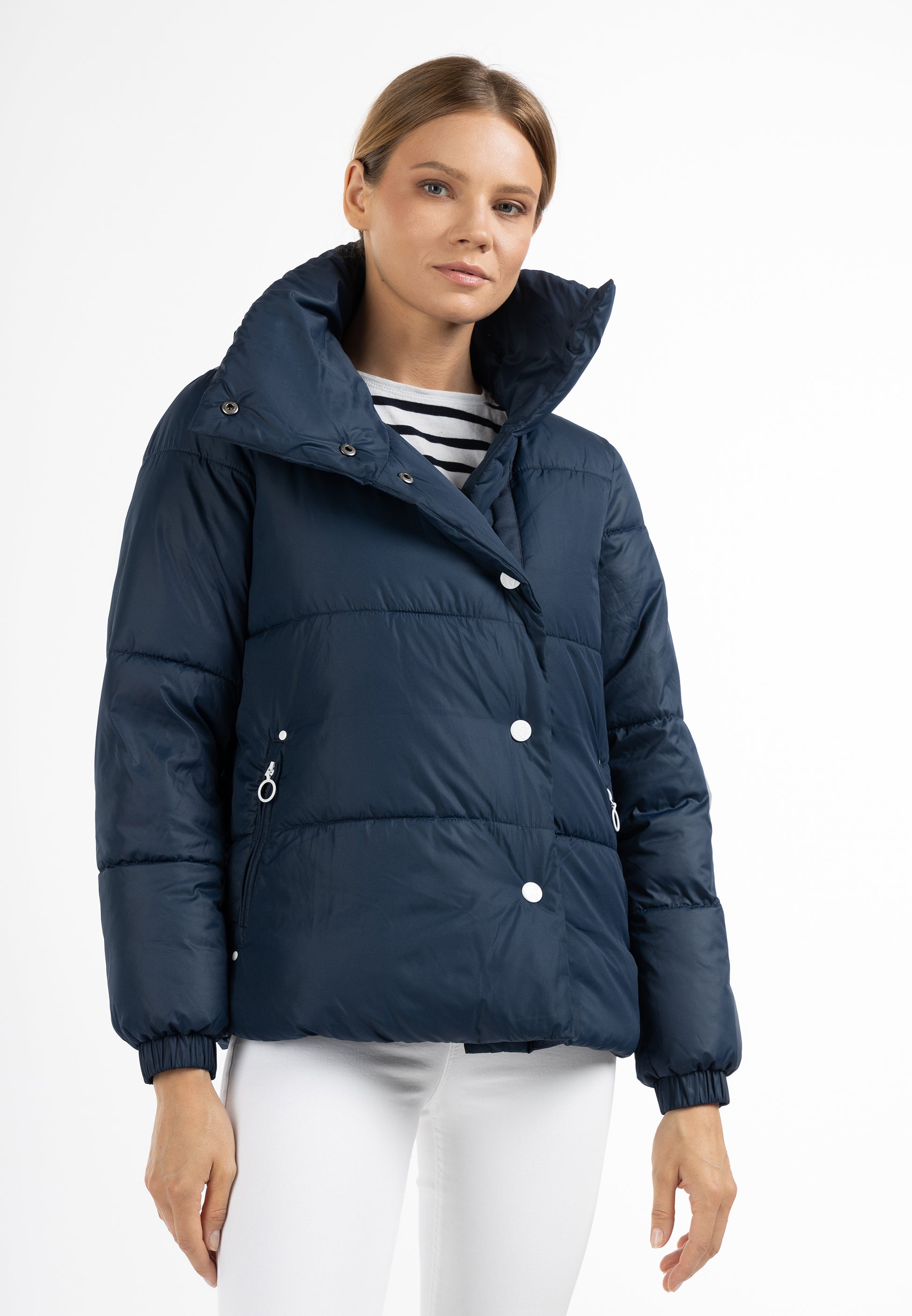 DreiMaster Maritim Damen Wattierte Winterjacke