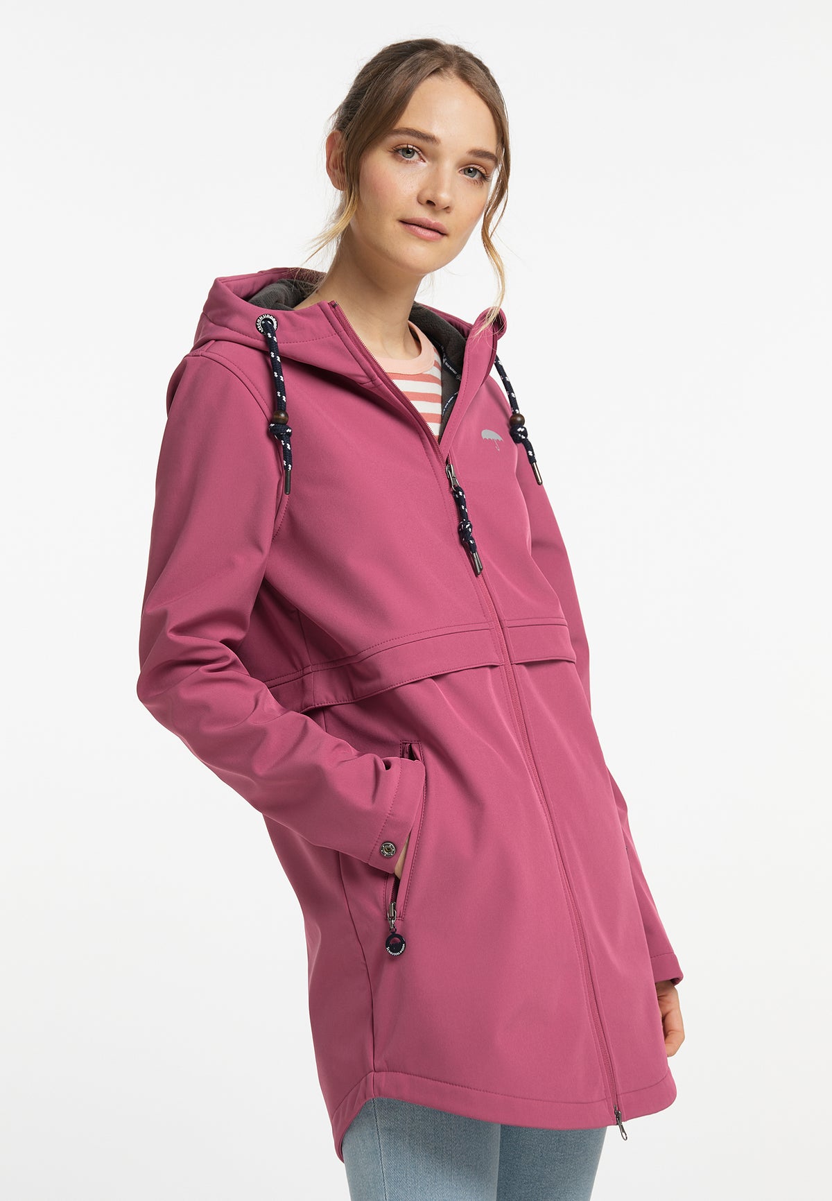 Schmuddelwedda Damen-Kurzmantel aus Softshell