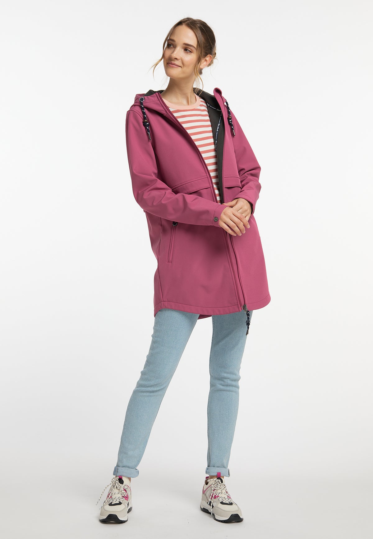 Schmuddelwedda Damen-Kurzmantel aus Softshell